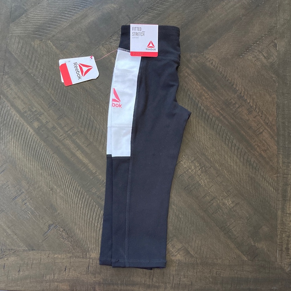 Girls size 6 Reebok Black Athletic Leggings